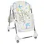 Белый стульчик для кормления Bambi M 3233L из экокожи, с принтом  - миниатюра 3