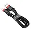 Кабель Baseus Cafule Cable USB For Lightning 2.4A 0.5m Red+Black - мініатюра 4