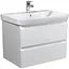 Тумба Мойдодир Unik 70-A Белый с умывальником Vivace 70 Белый - миниатюра 1