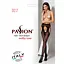 Эротические колготки-бодистокинг Passion S017 black имитация ажурных чулок и пояса S/M/L - миниатюра 7