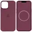 Чехол Epik Silicone case AAA with Magsafe and Animation для Apple iPhone 12 Pro/12, 6.1 Бордовый/Plum - миниатюра 1