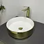 Умивальник VBI Prato золото-білий накладний VBI-011415, Золотий - мініатюра 2