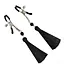 Зажим для сосков Art of Sex - Nipple clamps Black Tassels - миниатюра 3