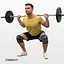 Бинт для присідань EasyFit фіксатор колінного суглоба (чорно-білий) - мініатюра 7