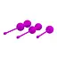 Набір вагінальних кульок Pretty Love Kegel Balls, 3 шт., фіолетовий - мініатюра 4