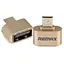 Адаптер Remax MicroUSB USB-переходник OTG-Micro adapter золотистый - миниатюра 4