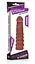 Насадка на пенис Lovetoy Pleasure X-Tender Series 17.5 см коричневый - миниатюра 6