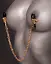 Затискачі для сосків Fetish Fantasy Gold Chain Nipple Clamps 32 см золотий - мініатюра 3
