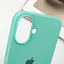 Чехол Epik Silicone Case Full Protective AA для Apple iPhone 16, 6.1 Бирюзовый/Marine Green - миниатюра 5
