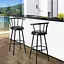 Комплект барних стільців Costway Pareo з спинкою - мініатюра 4