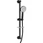 Душовий гарнітур Imprese лійка SPR144, 120 мм, 3 режими, штанга 80 см, шланг PVC 170 см, мильниця black matt f03800110NW, Чорний матовий - мініатюра 1