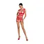 Бодистокинг-платье Passion BS089 red мини плетение в виде паутины One size - миниатюра 3