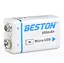 Аккумулятор крона Beston 650mAh 9V Li-ion microUSB - миниатюра 1