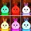Детский силиконовый ночник Заяц Rabbit Silicone Lamp LY-271 аккумуляторный светильник игрушка для сна - миниатюра 6