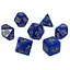 Набор кубиков Pearl 7 Dice Set - Blue (w-gold) , 7 шт. (g7dpearl11) - миниатюра 1