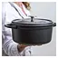 Каструля з кришкою GreenPan Featherweights 22 см 3,3 л з керамічним покриттям чорний (CC005056-001) - мініатюра 5