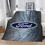 Плед плюшевий подарунковий 3D Ford 160х200 см - мініатюра 1