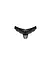 Напівпрозорі трусики із підвіскою Obsessive Ivannes panties black чорні S/M - мініатюра 5