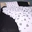 Простирадло MirSon Kids Time 17-0669 Black and White Love бязь 150х200 см (2200010180589) - мініатюра 5