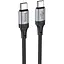 Кабель Hoco X102 Fresh 60W charging data cable Type-C to Type-C Чорний - мініатюра 1