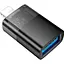 Перехідник Hoco UA36 Lightning Male to USB-A Female OTG Black [140343] - мініатюра 2