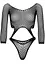 Боді Leg Avenue Top bodysuit with thong back Black - мініатюра 3