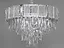 Заворожуюча новинка, срібна кришталева люстра на 9 ламп - мініатюра 1