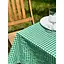 Скатертина в клітинку для столу Зефір 260х150 см Зелена - мініатюра 7