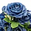 Букет “Квітковий коктейль” (7 бутонів троянд, 4 гортензії), синій, 51 см (9207-014) Elisey   - мініатюра 2