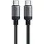 Кабель Acefast C20-03 USB-C to USB-C aluminum alloy charging data cable чорний - мініатюра 1