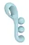 Вібратор для потрійної стимуляції Satisfyer Tri Ball 2 20.5 см блакитний - мініатюра 11