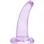 Фалоімітатор Realrock Crystal Clear Dildo 5" 11.5 см фіолетовий - мініатюра 1