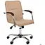 Кресло Самба-RC Хром орех Кожзам бежевый без канта - миниатюра 1