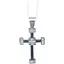 Срібний хрест Гаразд з каучуком і фіанітами. 5541757 мал - мініатюра 1