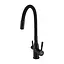 Змішувач для кухні під фільтр Frap з гнучким виливом F4396-6 Чорний матовий - мініатюра 1