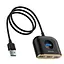 USB-Хаб Baseus Square Round USB to USB 3.0 + 3USB 2.0 (1m) black (CAHUB-AY01) - мініатюра 7
