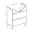 Тумба для підлоги RJ Aster-XO з умивальником RJ Lotus RZJ201 65 см Білий RJFU049-0165WHSET(RJFU049-0165WH + RZJ201) Білий - мініатюра 2