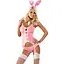Эротический костюм зайки Obsessive Bunny suit 4 pcs costume pink S/M - миниатюра 1