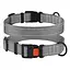 Нашийник для собак Barksi Active світловідбивний пластиковий фастекс 30-40х2 см сірий - мініатюра 3
