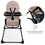 Стульчик для кормления Kinderkraft Binci Beige (KHBINC00BEG0000) - миниатюра 5