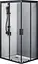 Душевая кабина Am.Pm Gem 100x80 см без поддона black matt W90UG-404-100280-BT, Черный матовый, Универсальная, прозрачная - миниатюра 1