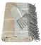 Плед бавовняний Vladi Валенсія Гаррі 200х220 білий-дим-пісок - мініатюра 2