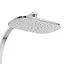 Душова система з термостатом Volle Sistema верхній душ 300x200 мм хром 1599.090101, Хром - мініатюра 5