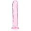 Фаллоимитатор RealRock Crystal Clear Realistic Dildo 7'' 20 см różowy - миниатюра 1
