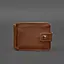 Кожаное портмоне 13.1 зажим с хлястиком светло-коичневый краст - миниатюра 10
