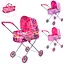Коляска для ляльки, метал, 73x64x36 см, висота до ручки 61 см - мініатюра 2
