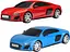 Машинка на радіокеруванні Kool Speed Audi R8 Coupe на батарейках, в асортименті (DHTRC10506GN) - мініатюра 2