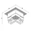 З`єднання кутове 90° (стеля-стеля) KLOODI KDMG-TRX ZM BASE 90 WH - мініатюра 2