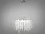 Дизайнерська підвісна кришталева люстра Гліцинія, 8 ламп, хром - мініатюра 1