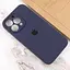 Чехол Epik Silicone Case Full Camera Protective AA для Apple iPhone 15 Pro Max 6.7 Темно-синий/Midnight blue - миниатюра 4